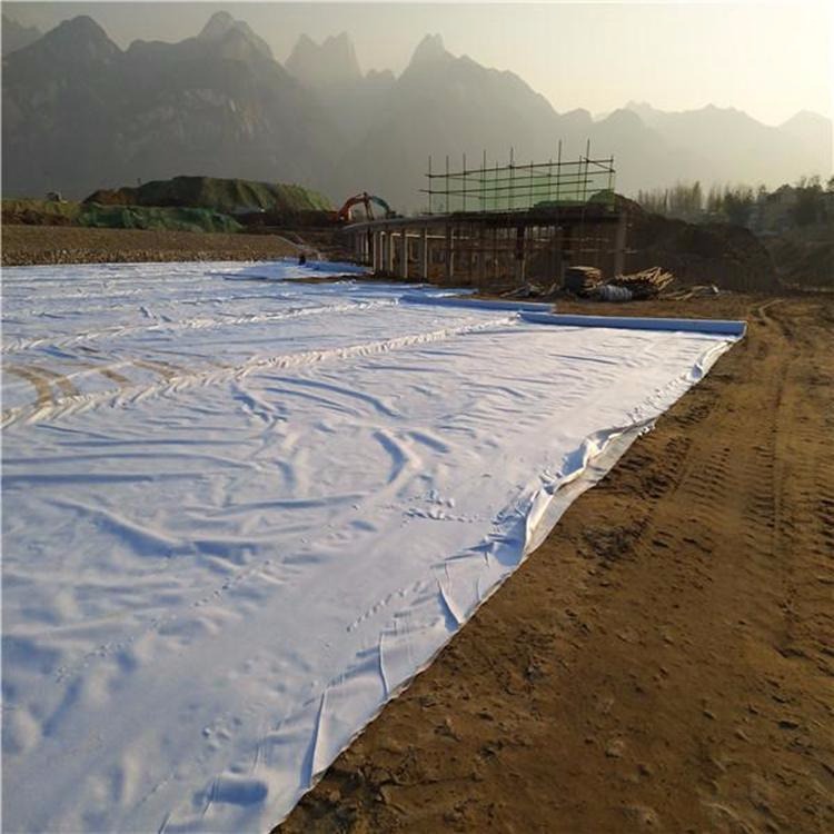 西安人工湖专用三布一膜1500g  复合土工膜批发图片