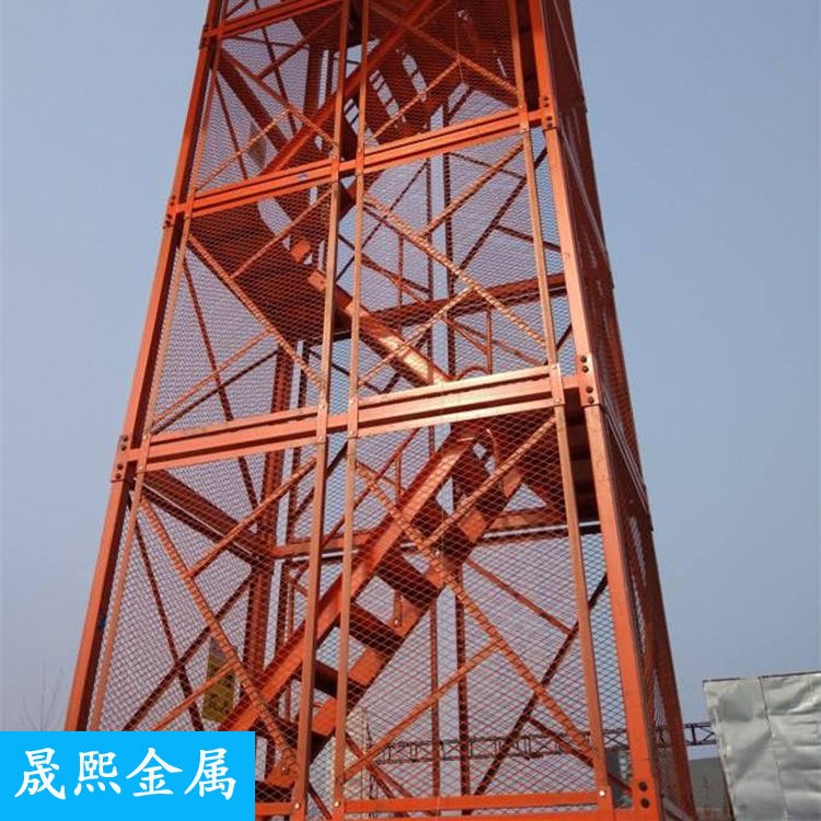 墩柱平台 封闭式安全防护梯笼 施工安全箱式梯笼 晟熙 厂价供应