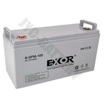 埃索EXOR蓄电池EX100-12 6-GFM-100 UPS电源 免维护铅酸电池12V100AH 太阳能电池