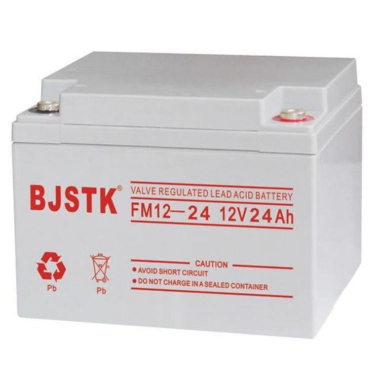 BJSTK京科蓄电池FM12-24 京科蓄电池12V24AH  铅酸免维护蓄电池 质保三年