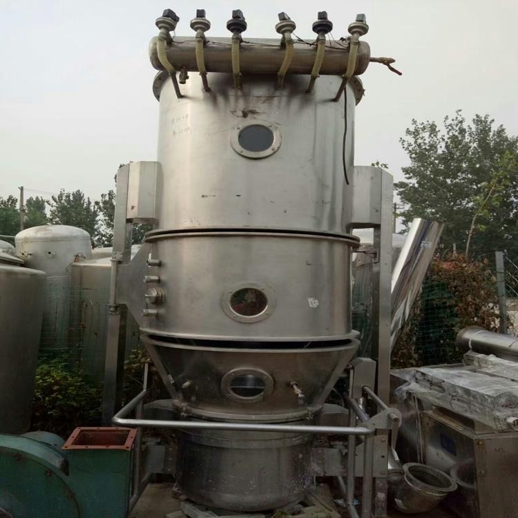 闲置二手染料化工沸腾制粒干燥机，二手食品沸腾干燥市场