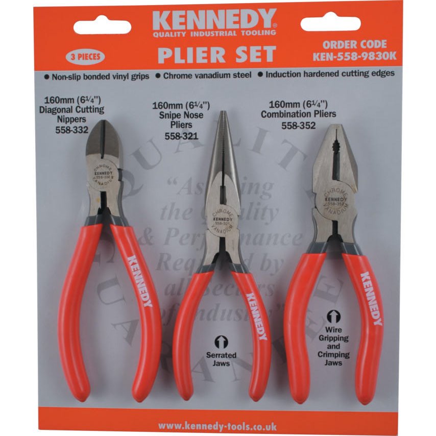 英国肯尼迪KENNEDY常用钳子套装KEN5589830K 克伦威尔工具