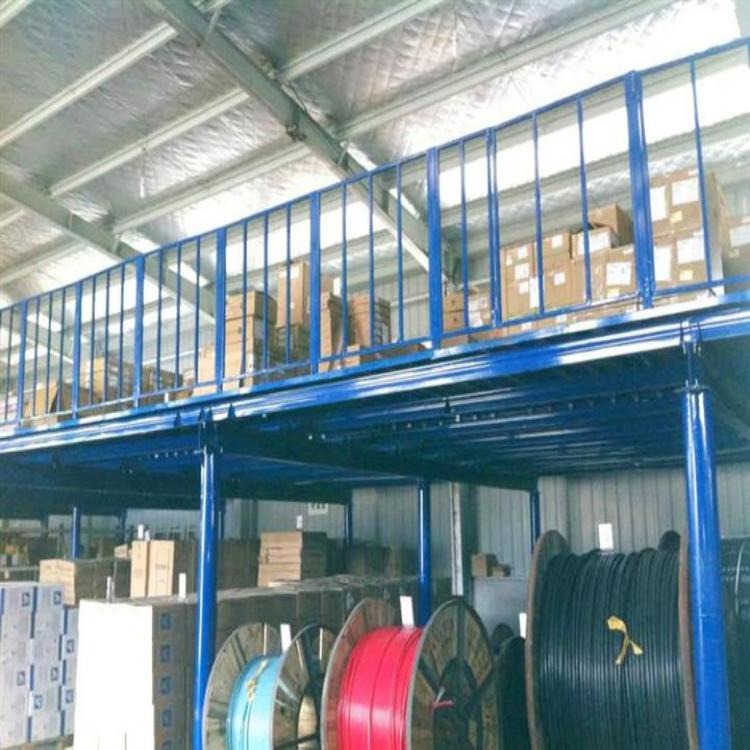 森沃仓储批发直供钢平台货架 仓库货架 二层钢制平台 质量保证