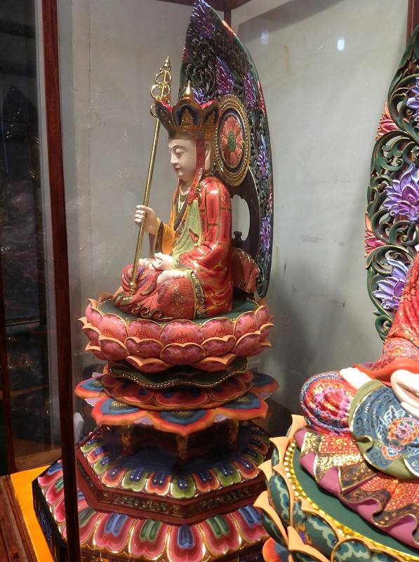 佛像 本厂专业生产精品彩绘地藏王菩萨 坐像地藏王佛像 木雕地藏王菩萨