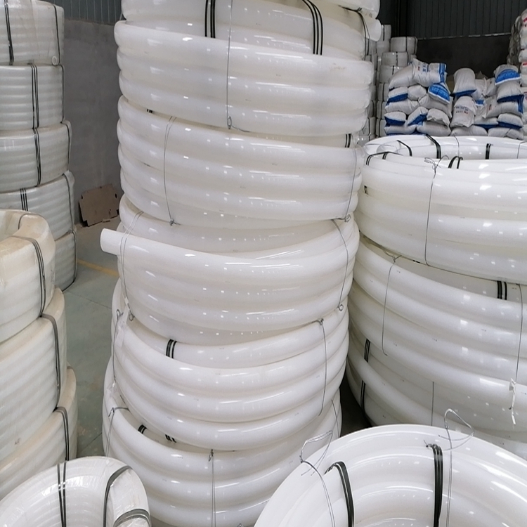PE白色电线电缆护套管 白色pe给水管 PE盘管路灯穿线管耐腐蚀 大量现货