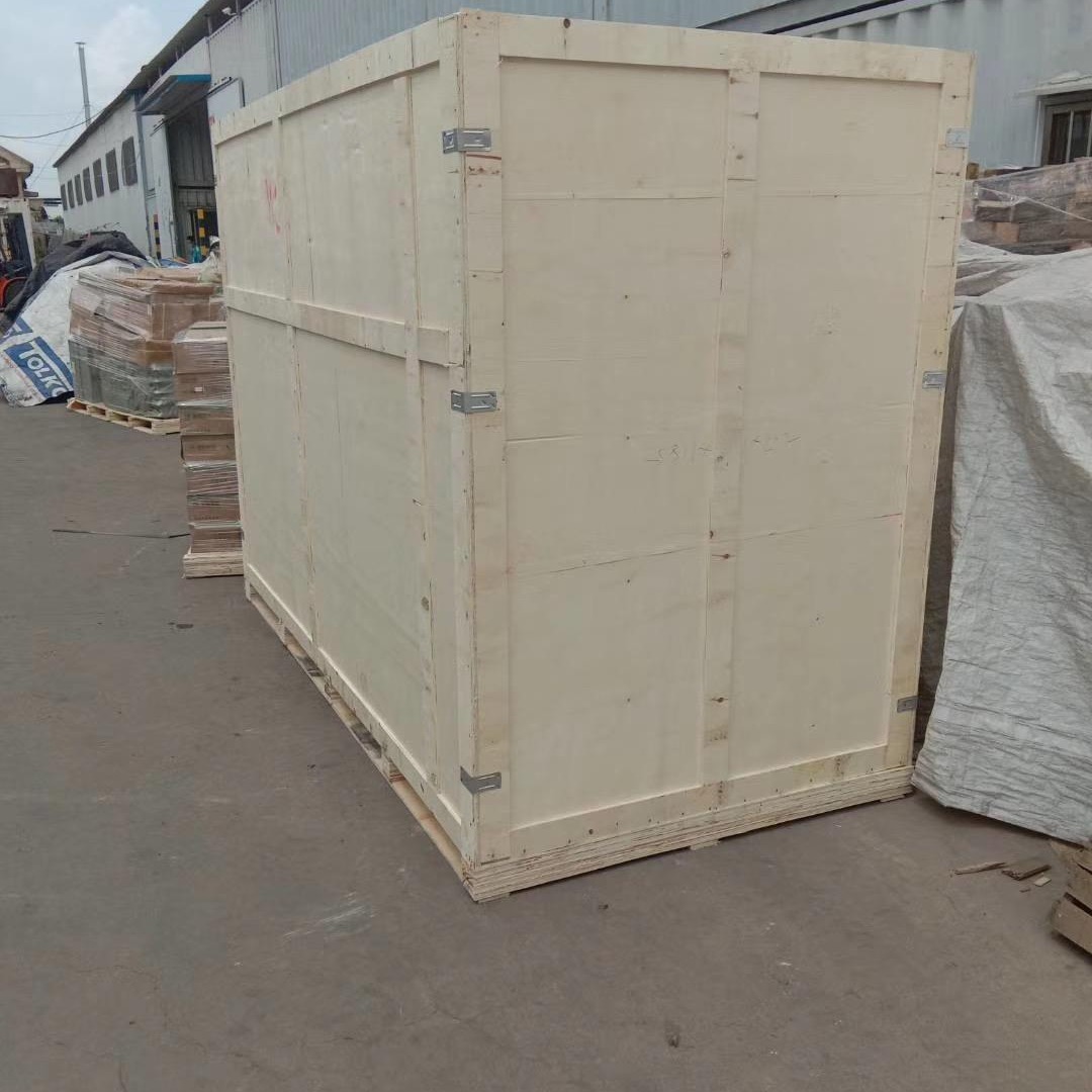 青岛包装木箱出口 钢带木箱子便于拆装免熏蒸胶合板材质