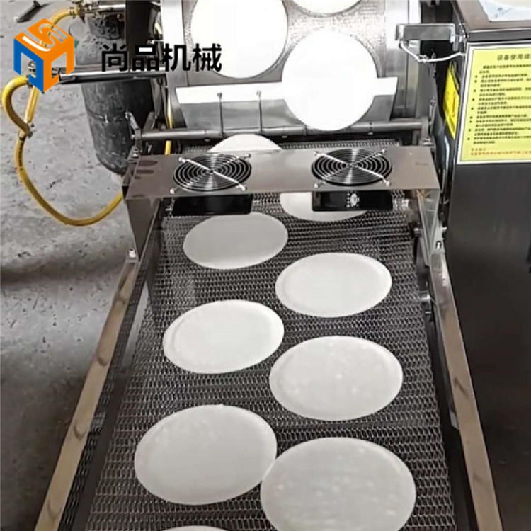 八寸双排蛋皮机设备 全自动蛋饺皮机 尚品小型千层蛋皮机厂家