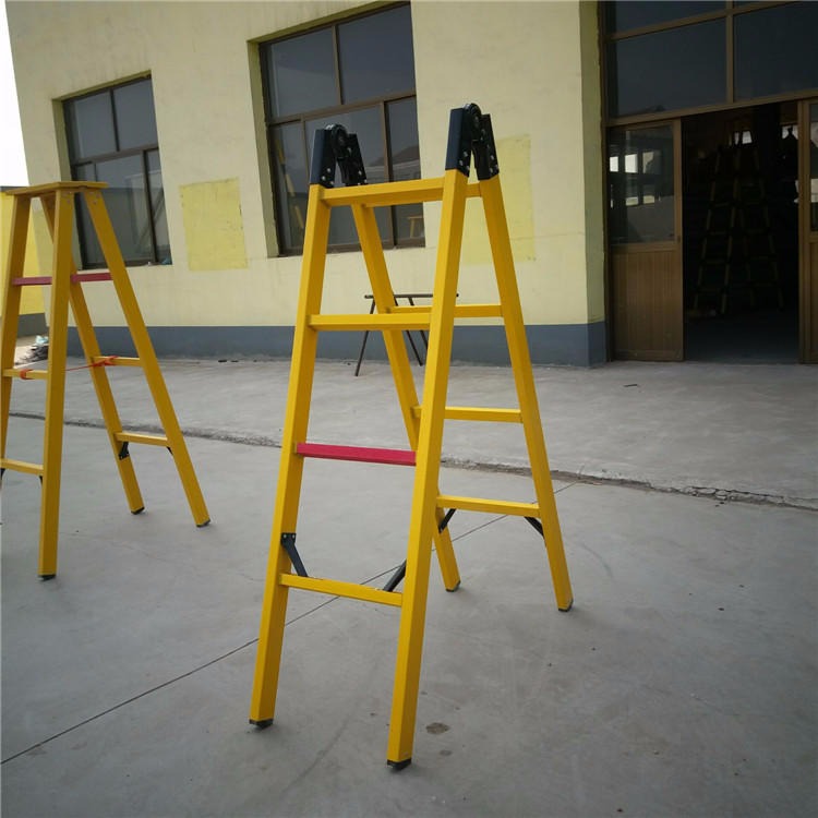 关节梯生产厂家 定做2.5米绝缘关节梯展开5米 英威绝缘梯