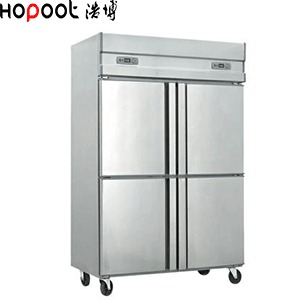 厨房四门冰箱 厨房双机双温四门冰柜 商用立式不锈钢四门冰柜 全国联保批发销售