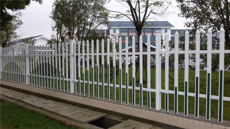 pvc草坪栏杆围墙栏杆 花坛绿化围栏塑钢绿化护栏 白色绿化栅栏示例图33
