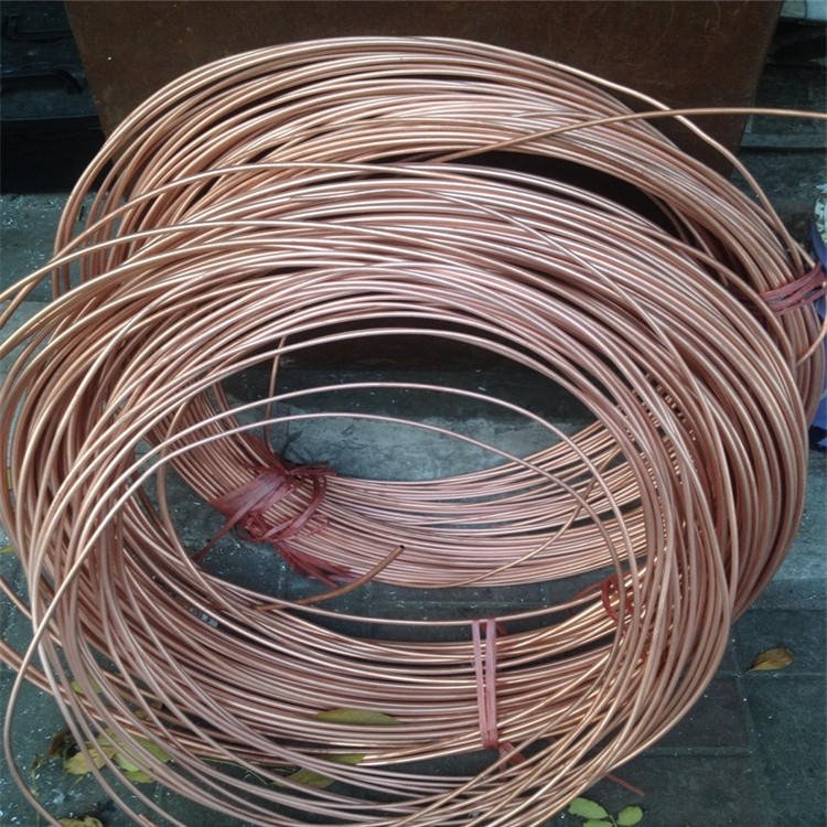 厂家发货T2紫铜盘管 TP2空调铜管 15米蚊香铜管价格优惠图片