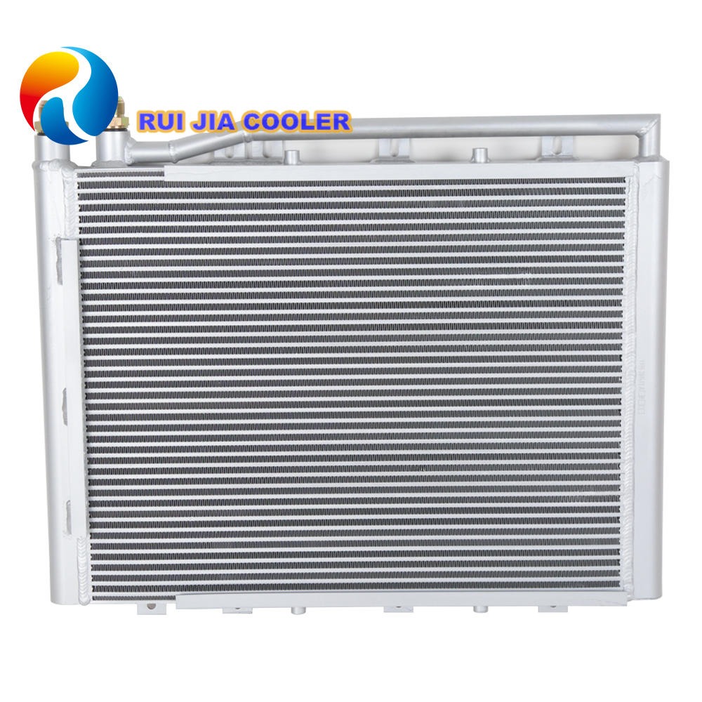 现代R320-7 件号11N9-43510 ODM油散热器 液压风冷却器 空冷油冷器 风扇冷却器