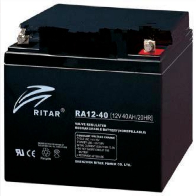 瑞达蓄电池RA12-40 RITAR电池12V40AH 技术参数 规格尺寸 新报价