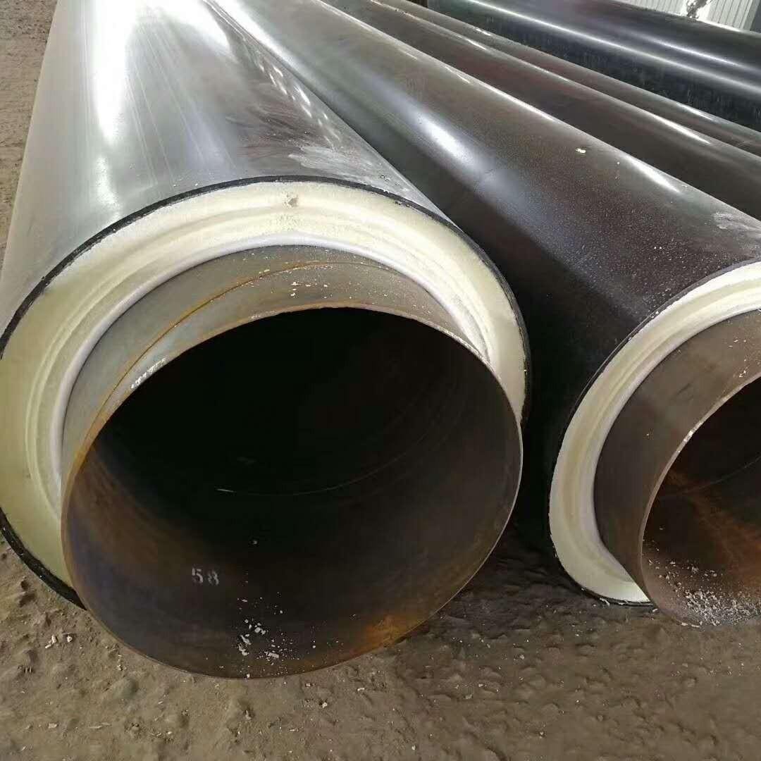 直埋蒸汽保温管 钢套钢复合保温钢管 聚氨酯保温螺旋钢管