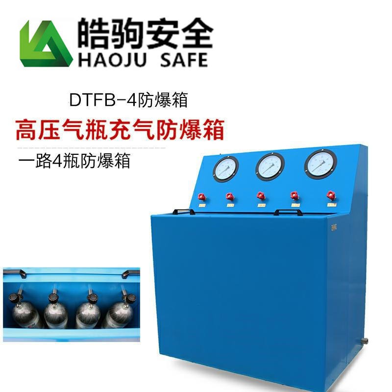 上海皓驹防爆充气箱 DTFB-4 双瓶 四瓶空气呼吸器充气箱 防爆充气箱 专业生产厂家