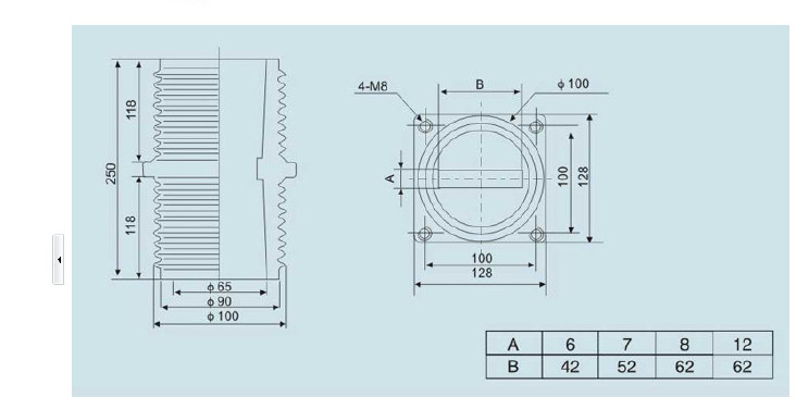 环氧树脂套管 TG4-10Q/128(100×100)套管厂家直销示例图7