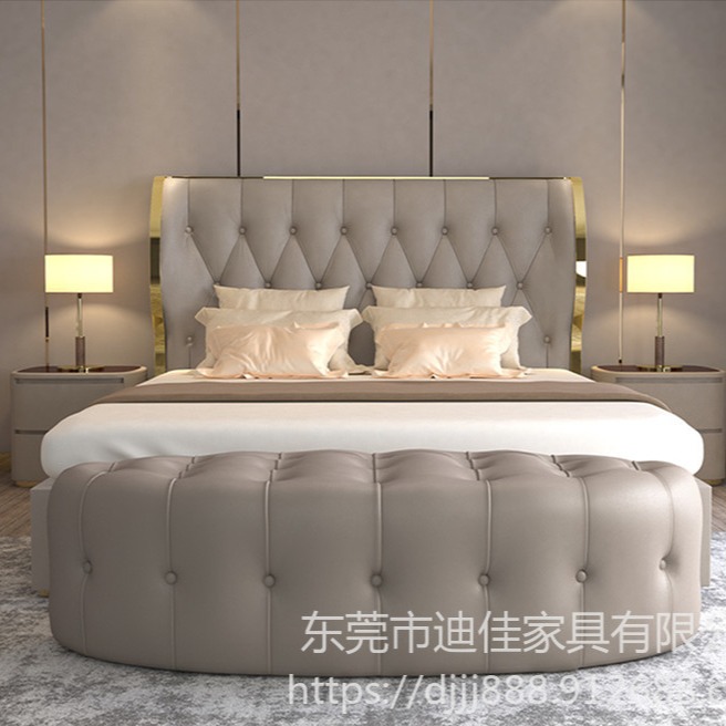 长沙包安装实木床主卧1.8米双人床欧式成人床简约现代1.5米单人松木床 别墅酒店 家用床