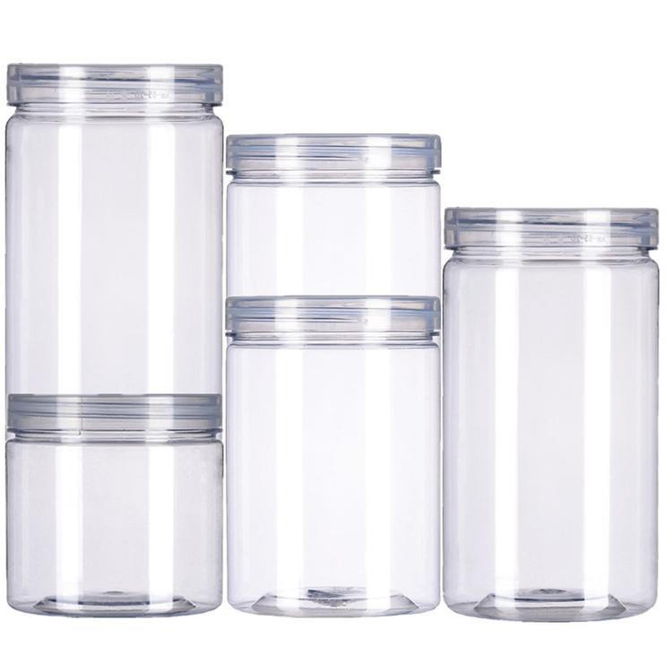 博傲塑料 PET透明塑料罐厂家 透明食品罐 坚果塑料罐 蜜饯
