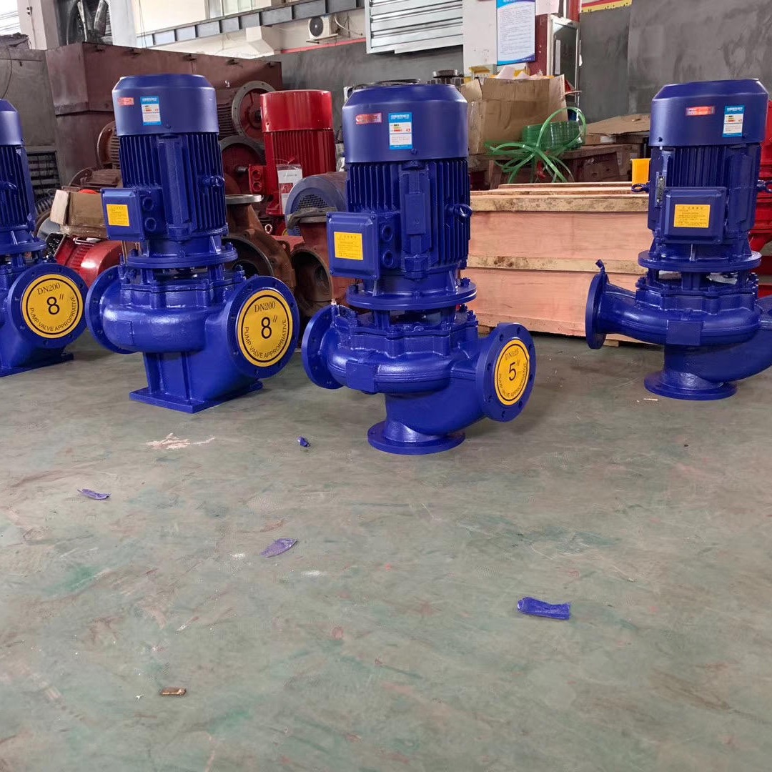 蓝升泵业ISG立式管道离心泵 单级单吸立式离心泵 不锈钢管道离心泵 ISG40-125立式离心泵