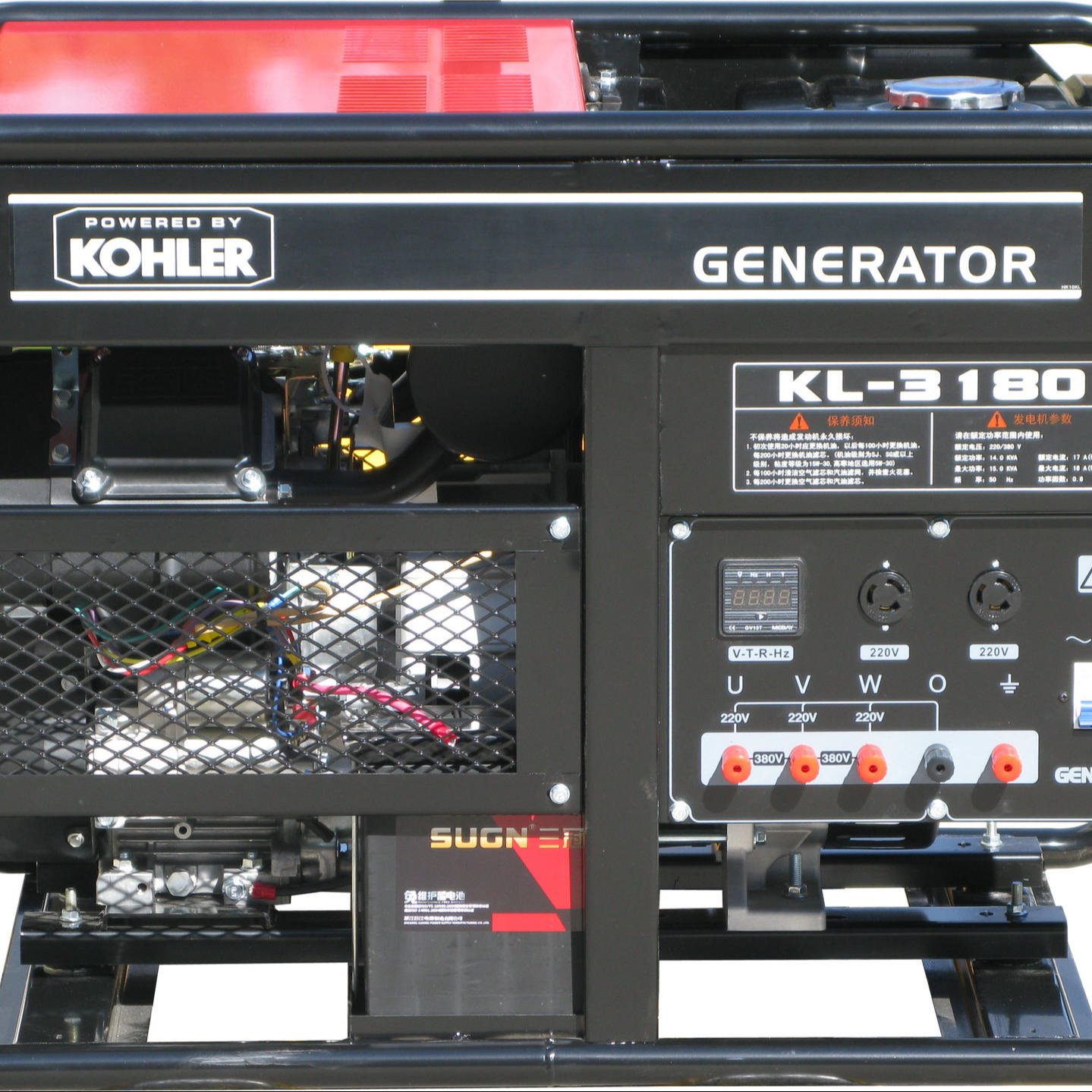 凯汇成车载汽油发电机 12kw 美国科勒动力 三相 电动 KL3180 便携式发电机