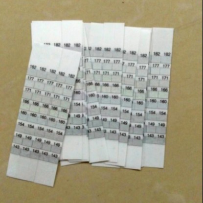 英国THERMAX  纺织温度纸 非粘贴感温纸TMC 测温纸143-182度