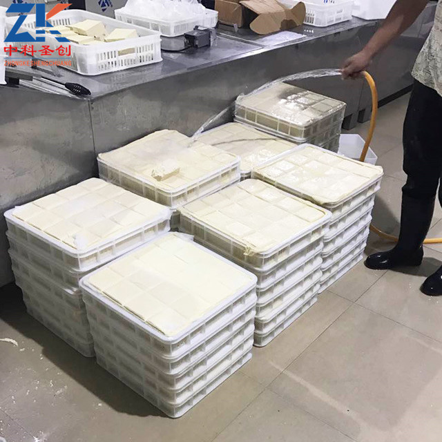 全自动冲浆板豆腐生产线设备 时产2000斤大型嫩豆腐机生产线厂家