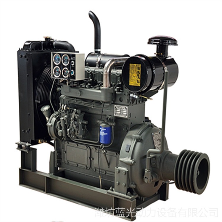 潍柴ZH4102P柴油机带离合器配12立方空压机