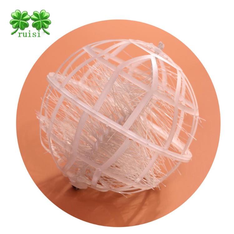 河南瑞思PP悬浮球废水处理多孔球型生物球填料环保球形填料价格