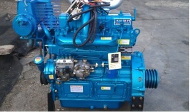 ZH4102船用皮带传动柴油机海水冷却带热交换器海水泵 柴油机图片