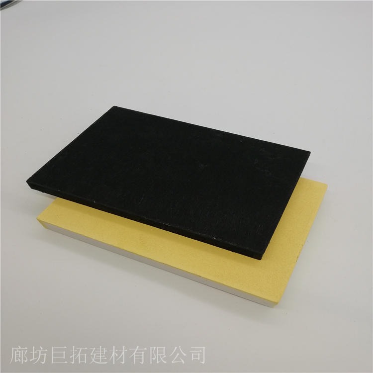 岩棉玻纤吸音天花板的构造简单 安装方便 岩棉纤维装饰吸声天花板 黑色玻纤吸音板 巨拓