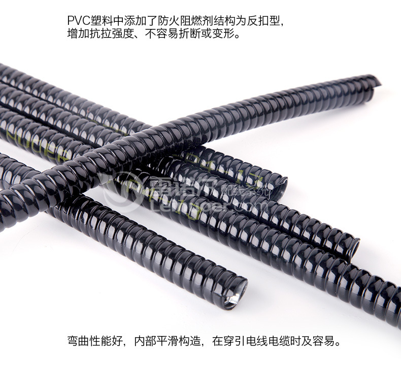 双扣式包塑金属软管，双勾金属包塑管，P4型包塑蛇皮管，穿线管示例图10