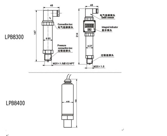 【批量供应】LPB-压力变送器 扩散硅压力变送器 压力式液位变送器示例图12