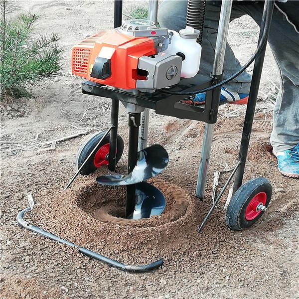 葡萄地埋水泥杆用便捷挖坑机 小巧轻便款式简单 可双人手提可安装配套支架