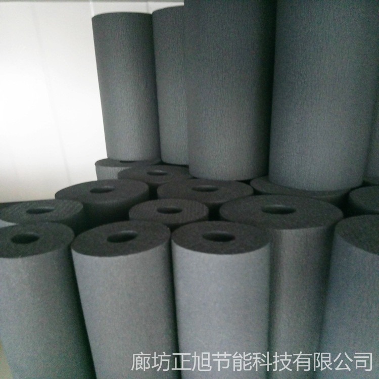 厂家直销橡塑保温材料 空调保温套管太阳能橡塑管 优质NBR管生产批发图片