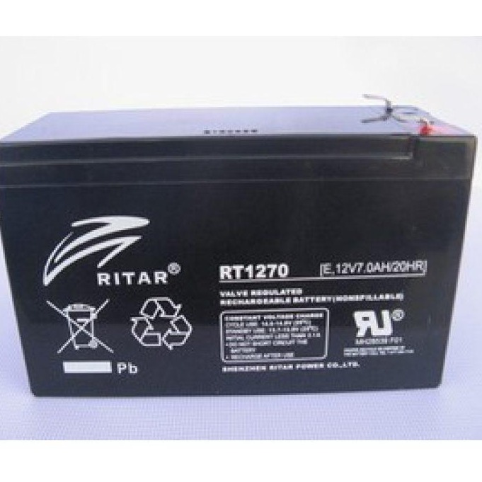 RITAR瑞达蓄电池RT1270 瑞达电池12V7AH 后备电源应急电源专用电池