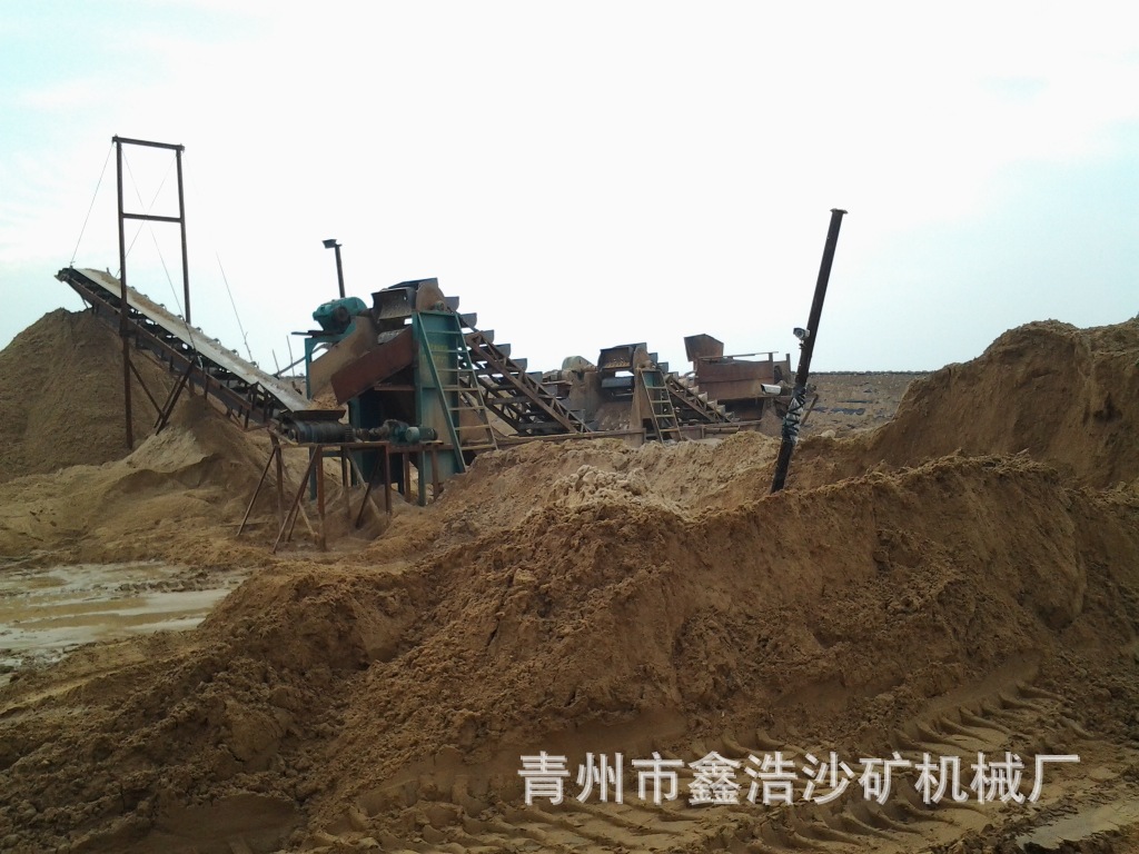 洗沙机 旱地洗砂机 洗沙设备  鑫浩砂矿机械制造洗沙机械示例图5