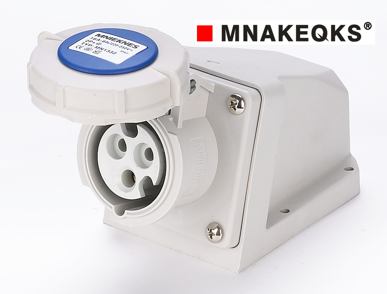 MNAKEQKS工业插头插座 机房通信插头 工地移动电源插头 实物图
