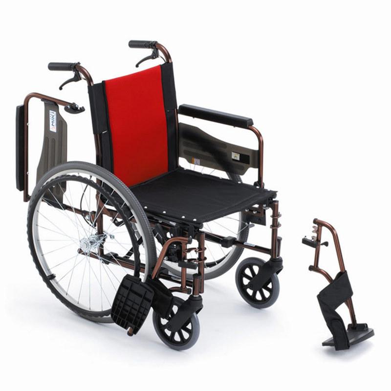 批发MiKi三贵轮椅MCVWSW-49L 轻便折叠 时尚老人残疾人代步车