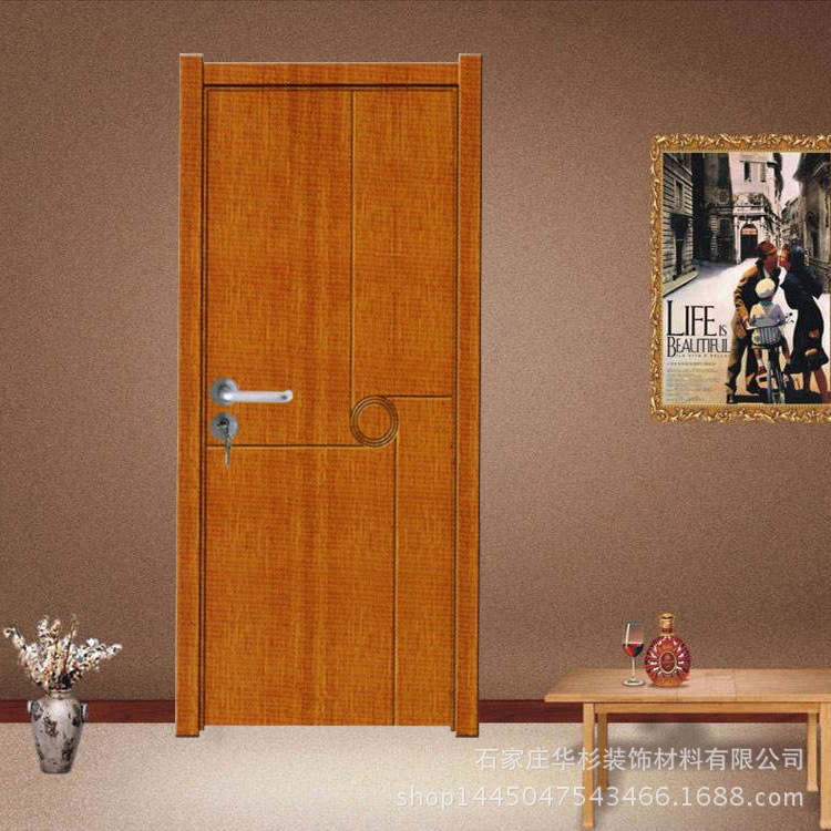 河北华杉卧室门办公室门免漆门直销耐磨耐刮平开实木复合免漆门示例图28