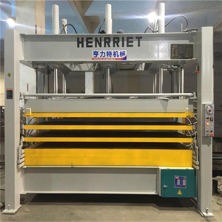 亨力特专业生产多层热压机 ,不锈钢门厂60吨5层电加热压机,铝蜂窝板多层热压机可定制