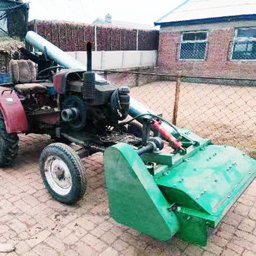 单缸小四轮拖拉机带动 前置 玉米秸秆 稻草 粉碎回收机 厂家