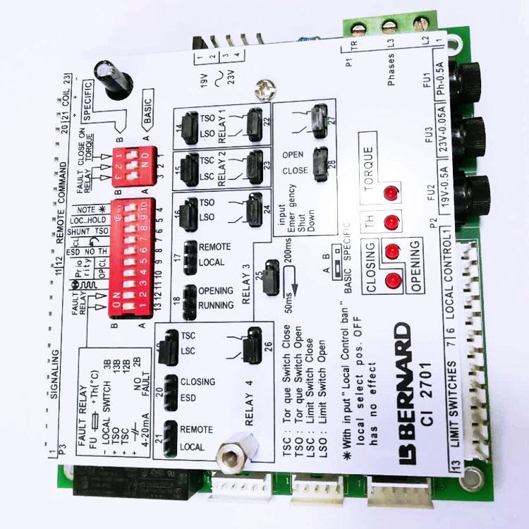 伯纳德技术电动执行器智能主板 电动执行装置配件  CI2701