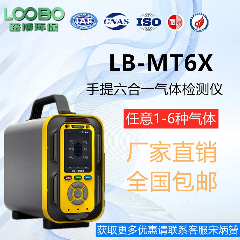 手提式泵吸款气体检测仪LB-MT6X厂家电话