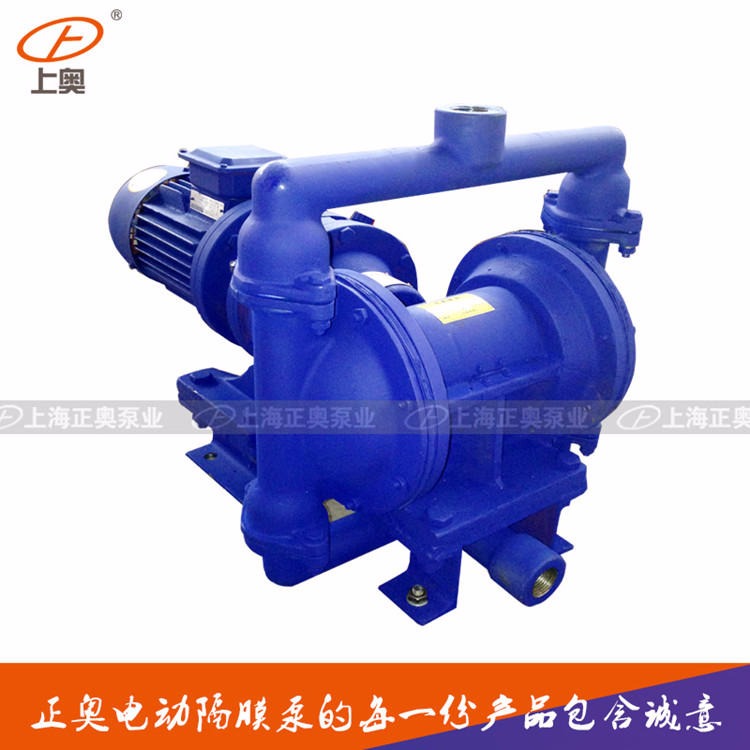 上海正奥DBY-25P型304不锈钢电动隔膜泵 隔膜泵配丁晴/四氟膜片