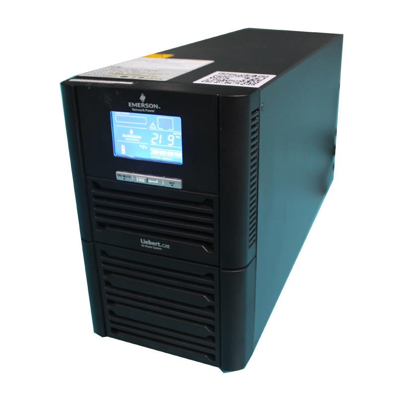 艾默生UPS不间断电源GXE03K00TS 3KVA/2400W在线式标机UPS电源内置电池