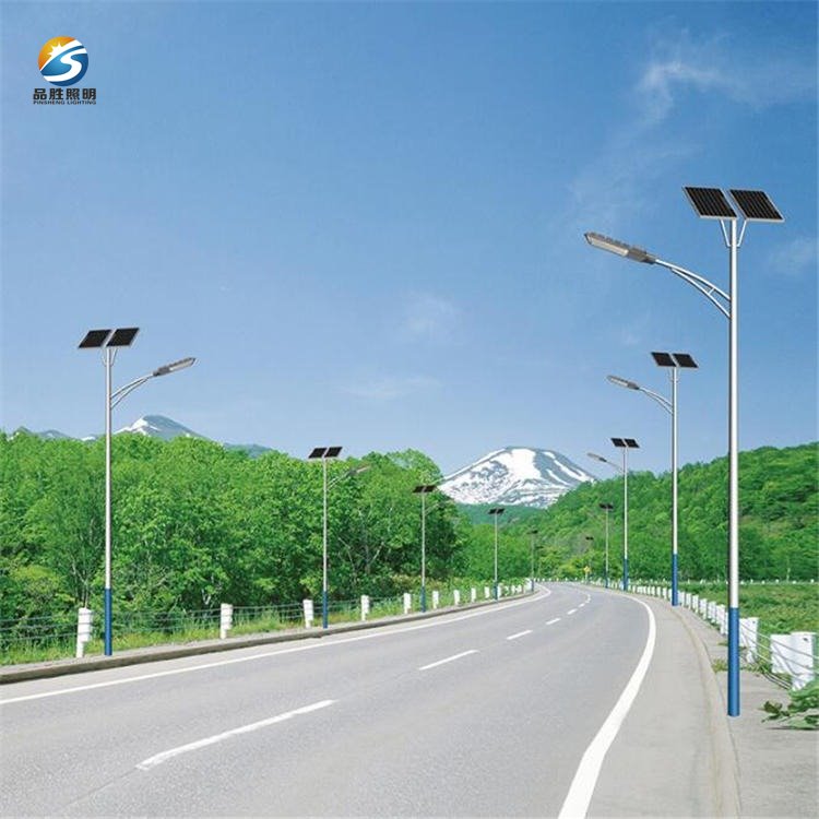 漯河太阳能路灯厂家 6米新农村挑臂太阳能路灯 周口太阳能路灯6米杆价格图片