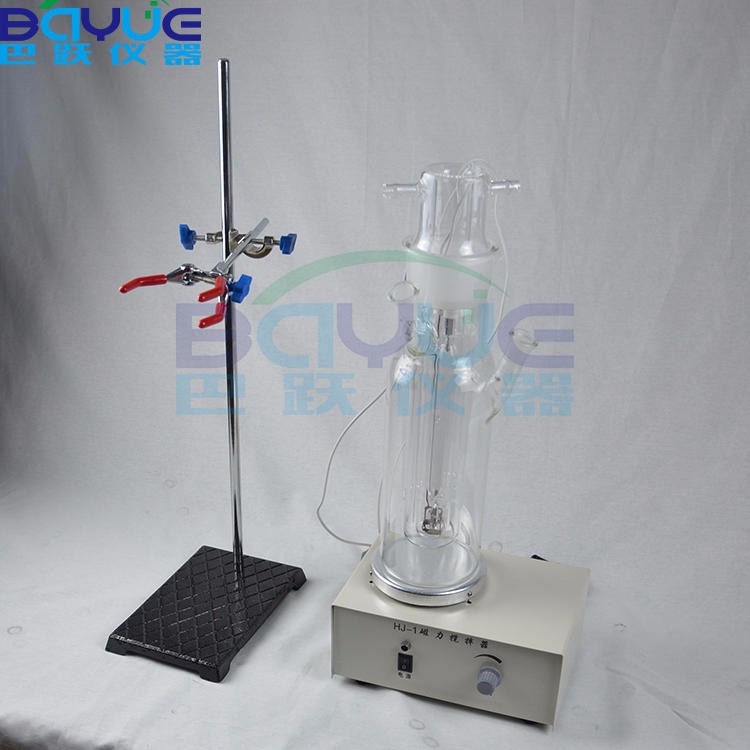 光化学反应仪TiO2光催化剂 冷却水循环冷却 玻璃反应试管可以分别选用25ml、50ml、1000ml图片
