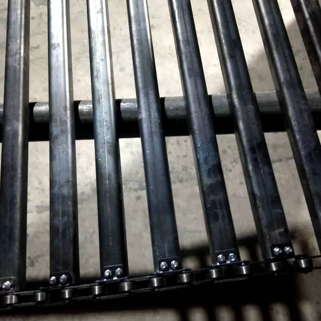 厂家直销金属链板 不锈钢槽式输送链板 槽式刮板输送带定制加工