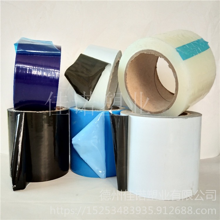 厂家定制保护膜 展会地毯保护膜 黑白膜带胶 接单生产图片