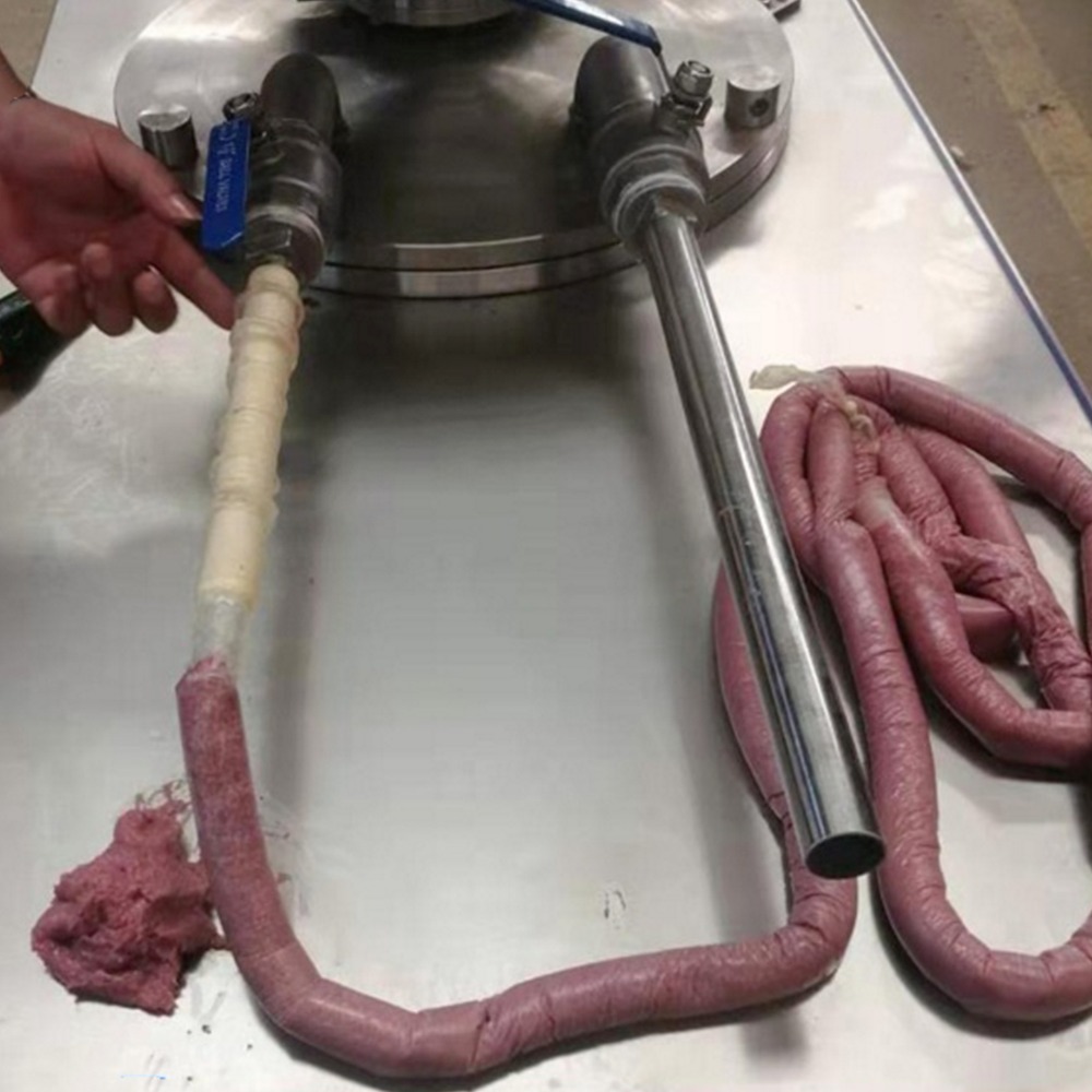 义康牌40型液压灌肠机  猪血肠灌装机  肉肠加工设备